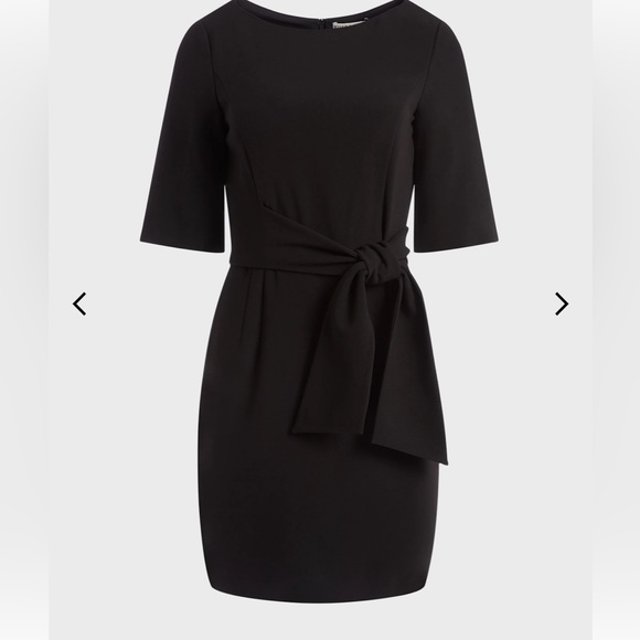 LBD Alice + Olivia Virgil Belted Mini Dress size 6 tie waist LBD NWT - Picture 1 of 7